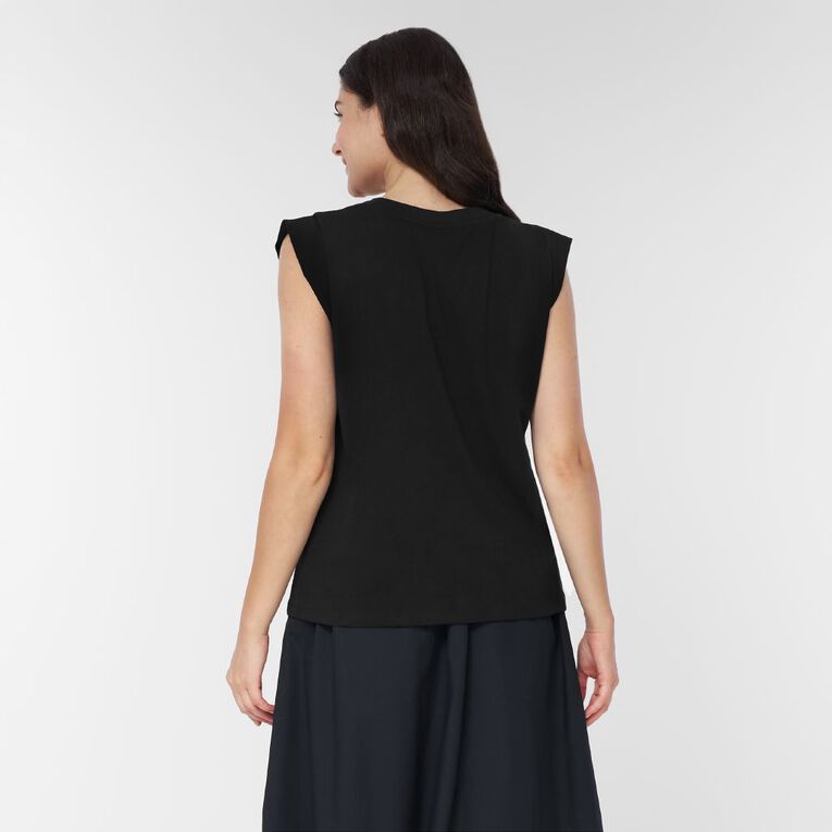 H&H Women's Relaxed Tank Top, Black, hi-res