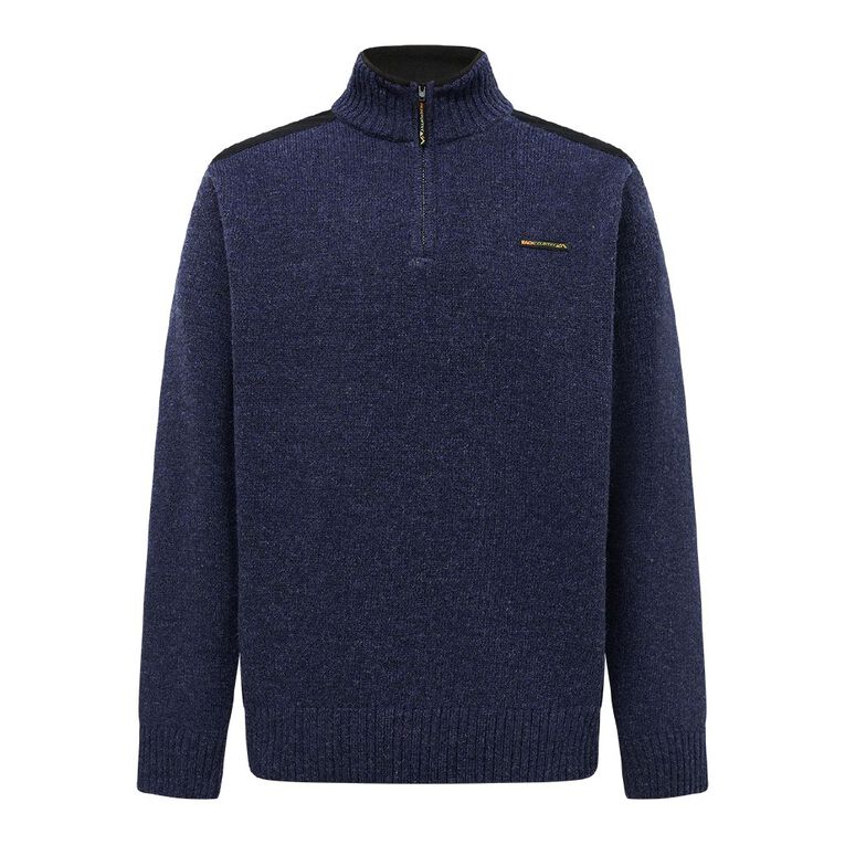 Back Country Men's Wool Jumper, Blue Dark, hi-res