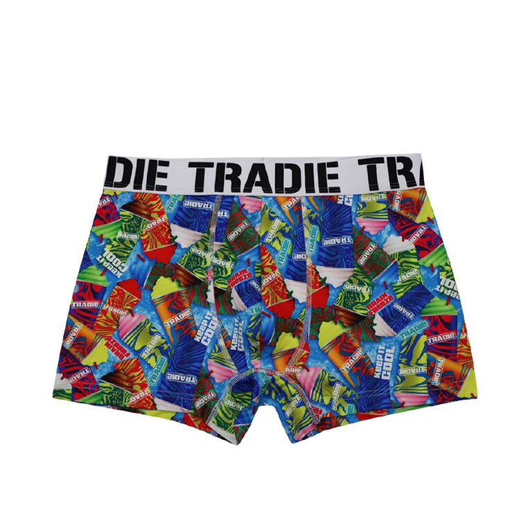Tradie Men's Work N Surf Trunks, Blue Light, hi-res