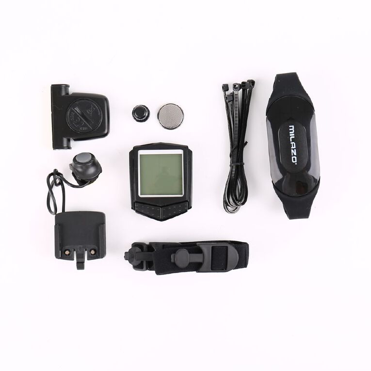 Milazo Waterproof Wireless Backlit Cycle Computer, , hi-res