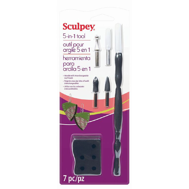 Sculpey 5-in-1 Tool Set Multi-Coloured, , hi-res