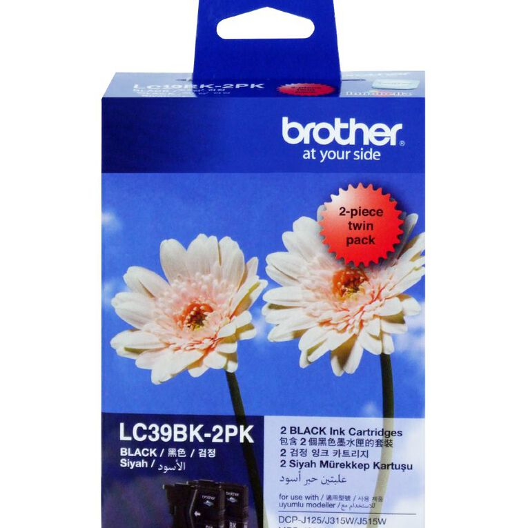 Brother Ink LC39 Black 2 Pack 300 pages, , hi-res