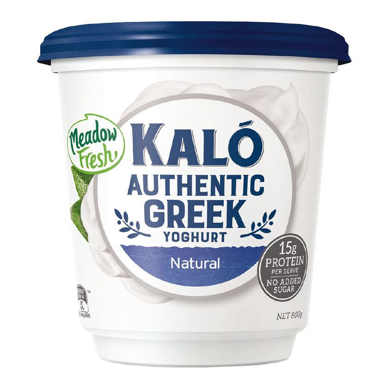 Meadow Fresh Kalo Greek Natural Yoghurt 800g, , hi-res