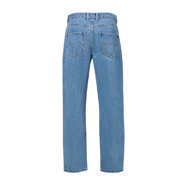 H&H Men's Relaxed Fit Jeans, Denim Mid, hi-res