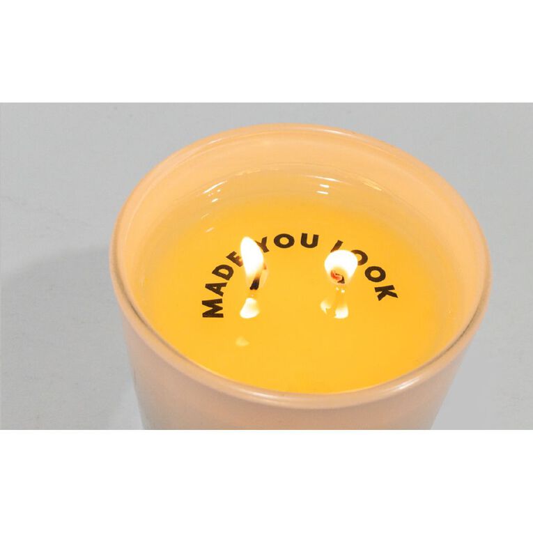 Living & Co Hidden Message Candle Sea Salt & Eucalyptus Blue Dark 250g, , hi-res