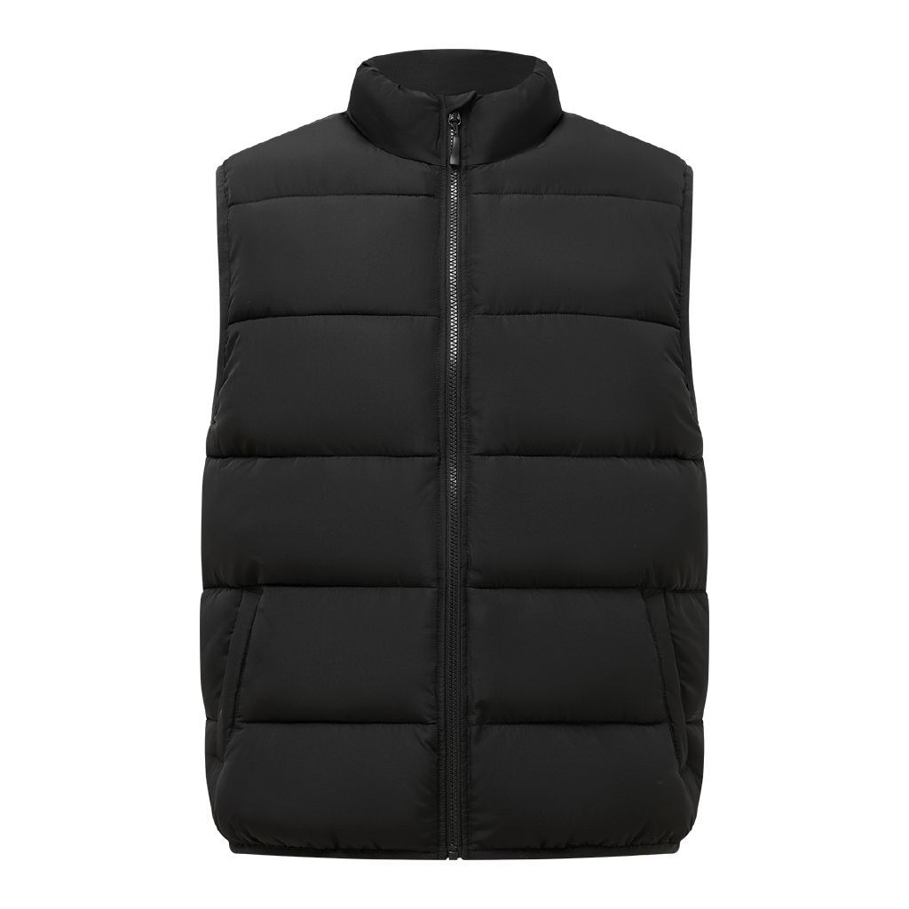 H&H Men's Puffer Vest Black | The Warehouse