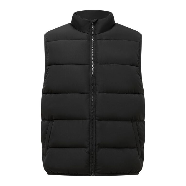 H&H Men's Puffer Vest, Black, hi-res
