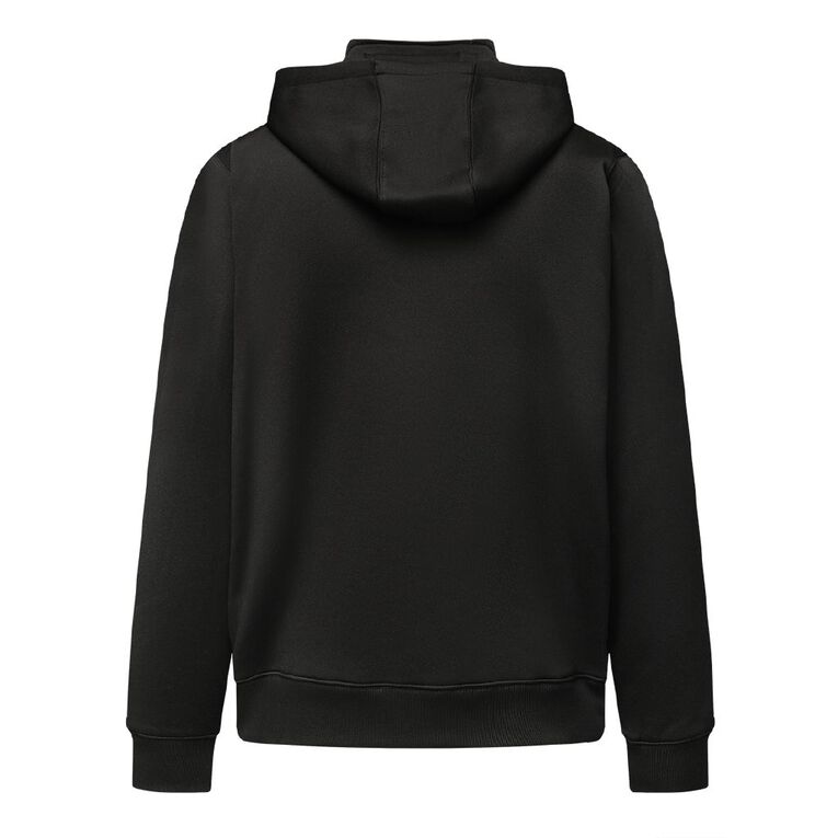 Rivet Adults' Rain Repellent Hoodie, Black, hi-res