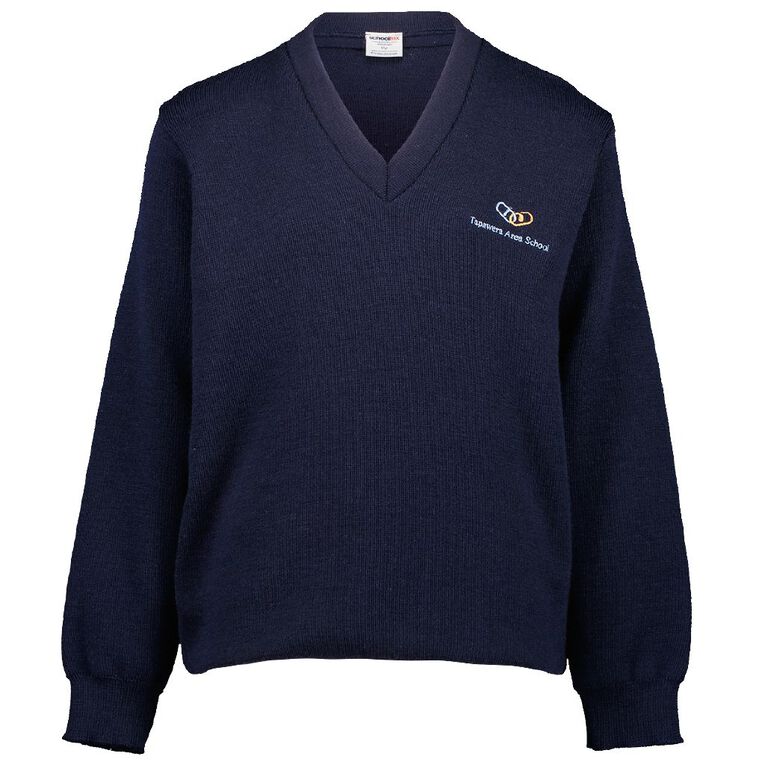 Schooltex Tapawera Area Jersey with Embroidery, Midnight/Navy, hi-res