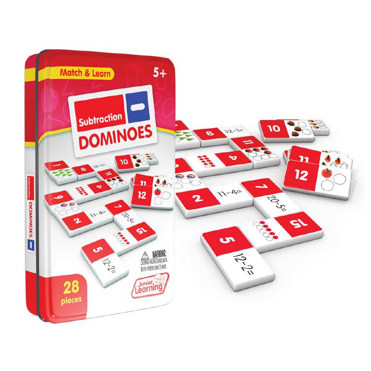 Junior Learning Subtraction Dominoes, , hi-res