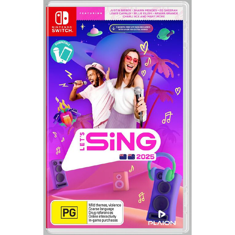 Just Sing 2025 Let's Sing Nintendo Switch 2020 Song List Just