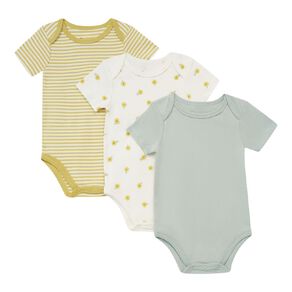 Young Original Baby Short Sleeve Printed Bodysuit 3 Pack