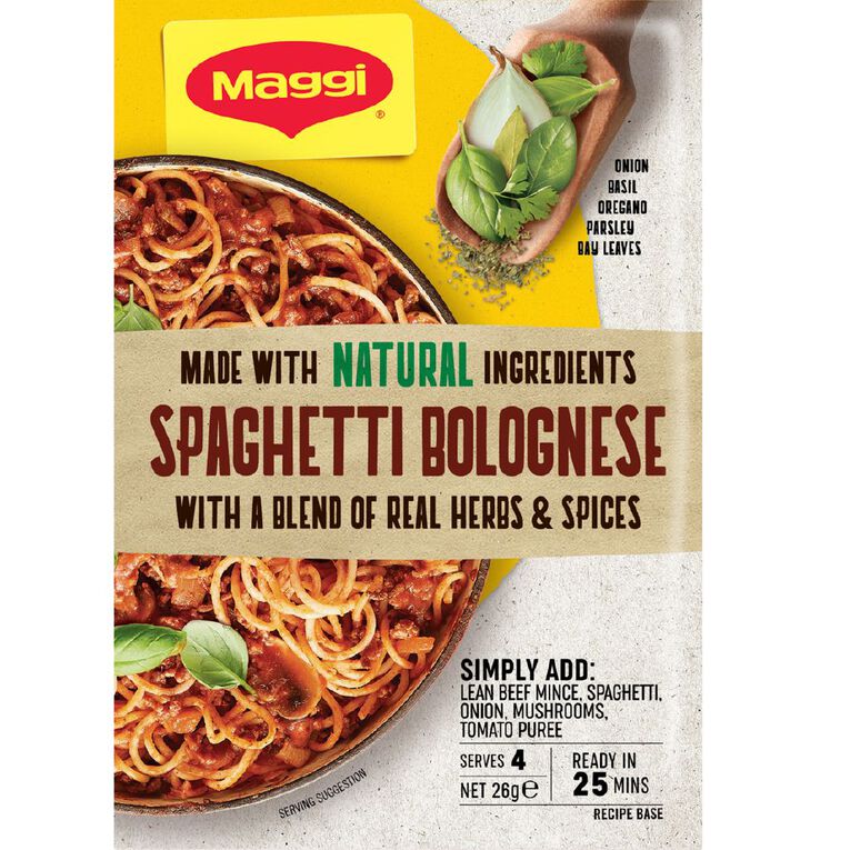Maggi Spaghetti Bolognese 26g The Warehouse