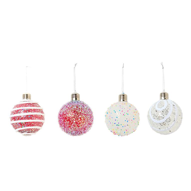 Wonderland Light Up Bauble Assorted 10cm, , hi-res