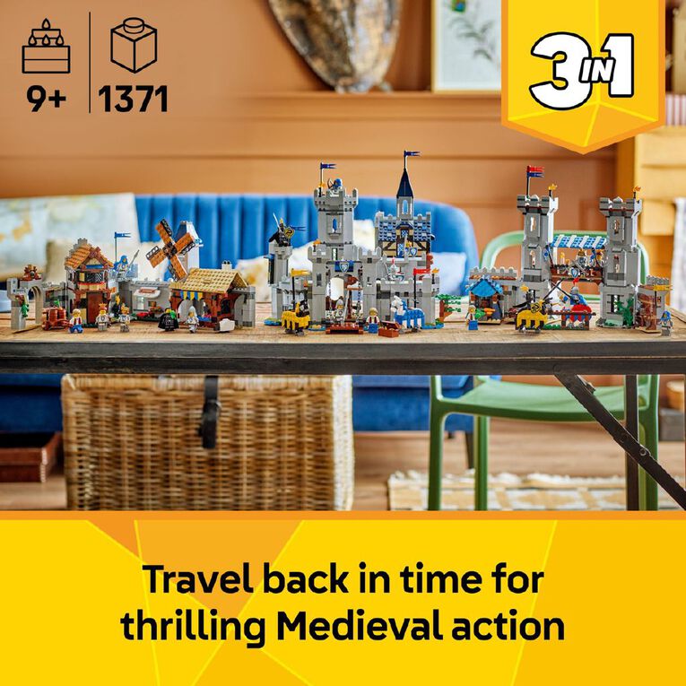 LEGO CREATOR Medieval Horse Knight Castle 31168, , hi-res