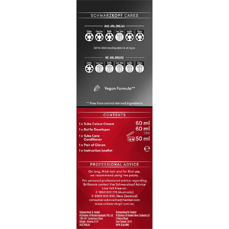 Schwarzkopf Brilliance Cool Browns Hair Colour 73 Frosty Brown, , hi-res