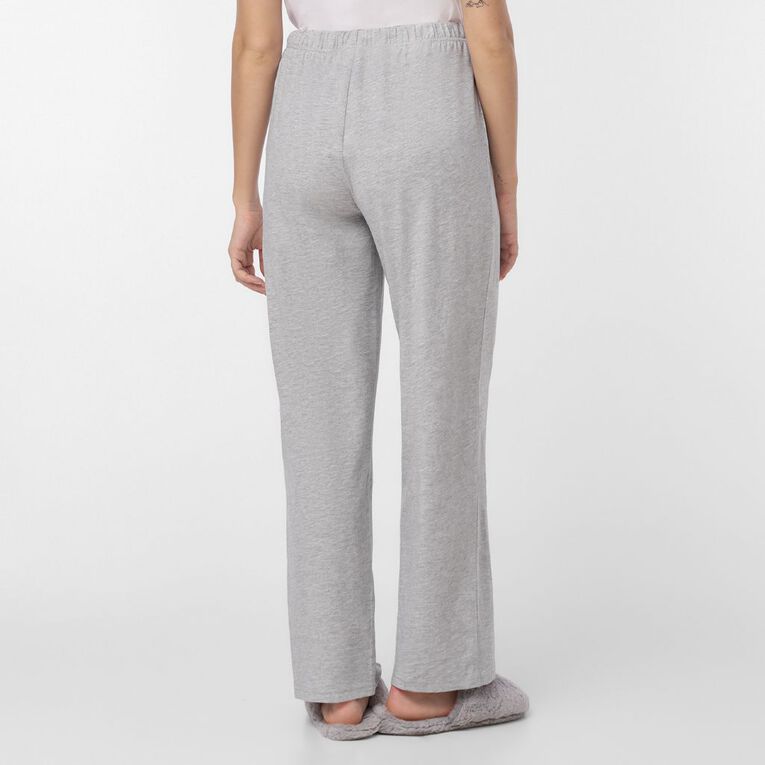 H&H Women's Plain Knit Cotton Pyjama Pants Grey The Warehouse