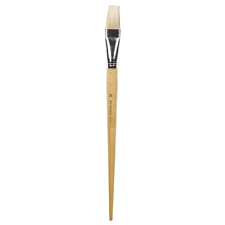 DAS Brush Long Handle Hog Bristle Flat #22, , hi-res