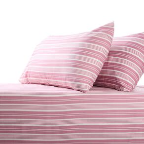 Living & Co Microfibre Sheet Set Pink Queen