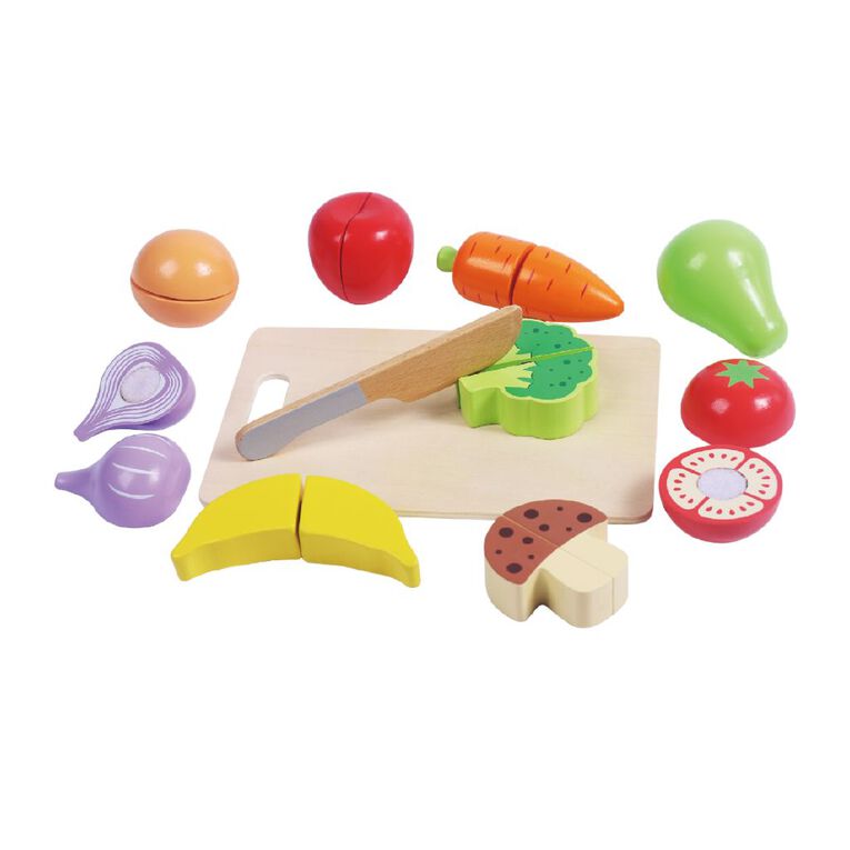 Play Studio Wooden Fruit & Vegetables Play Set, , hi-res