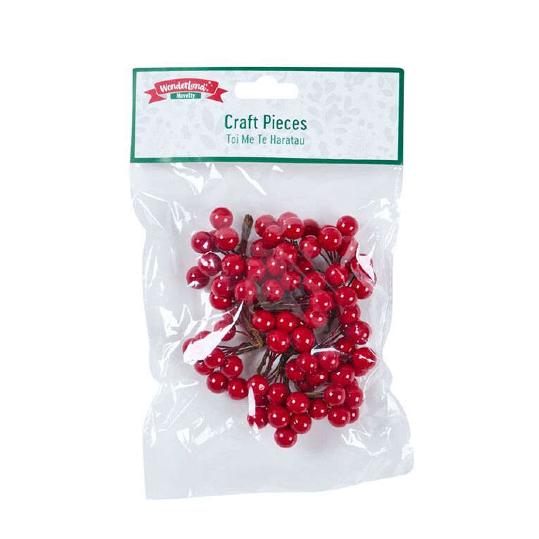 Wonderland Novelty Berry/Pine Christmas Craft Pieces Assorted, , hi-res