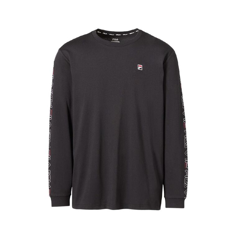 Fila Men's Long Sleeve Top, Black, hi-res