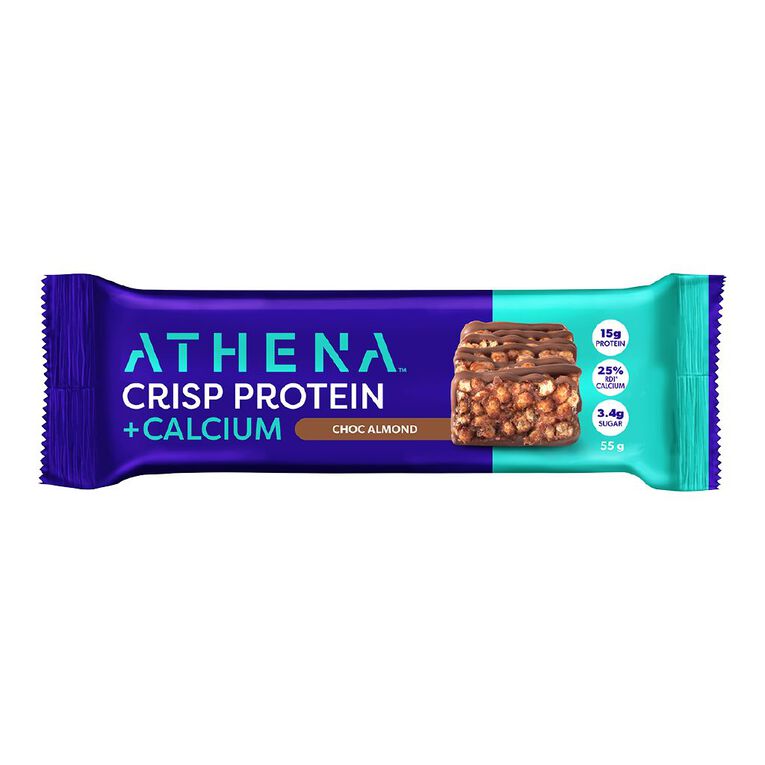 Athena Crisp Protein and Calcium Milk Chocolate Almond 55g, , hi-res