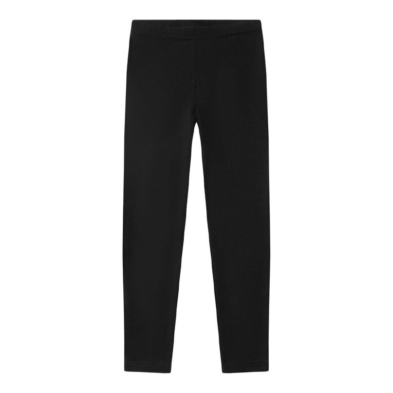 H&H Kids' Merino Thermal Leggings, Black, hi-res