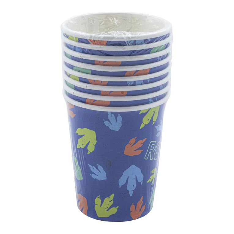 Party Inc Dinosaur Cup 250ml 8 Pack, , hi-res