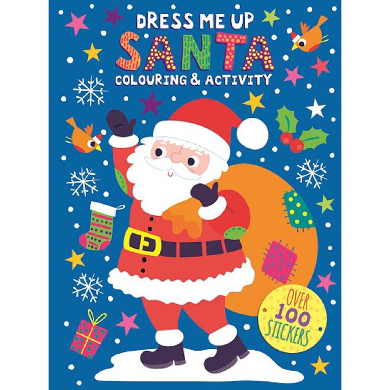 Dress Me Up Santa Colouring Activity, , hi-res