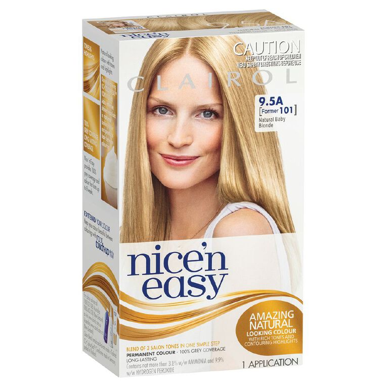 Clairol Nice N Easy Permanent Hair Colour Baby Blonde 9.5A, , hi-res