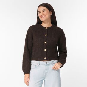 H&H Women's Fluffy Knit Cardigan