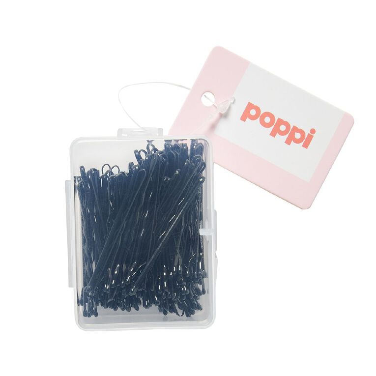 Poppi Bobby Pins Black 50 Pack, , hi-res