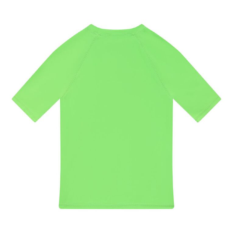Young Original Short Sleeve Neon Rash Top, Green Light, hi-res