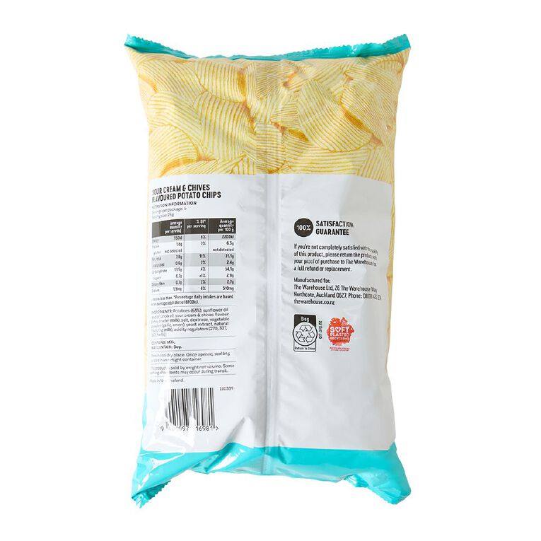 Market Kitchen Chips Sour Cream & Chives 150g, , hi-res