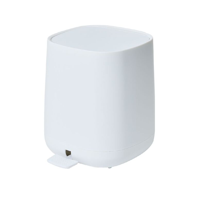 Living & Co Rubbish Bin White, , hi-res