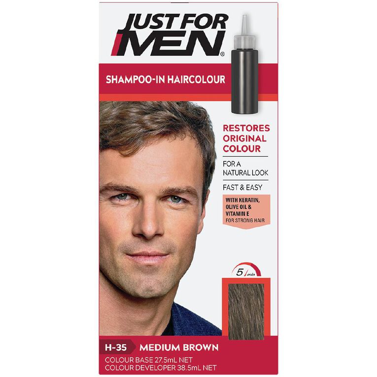 Just For Men Hair Colour Medium Brown Brown Mid, , hi-res