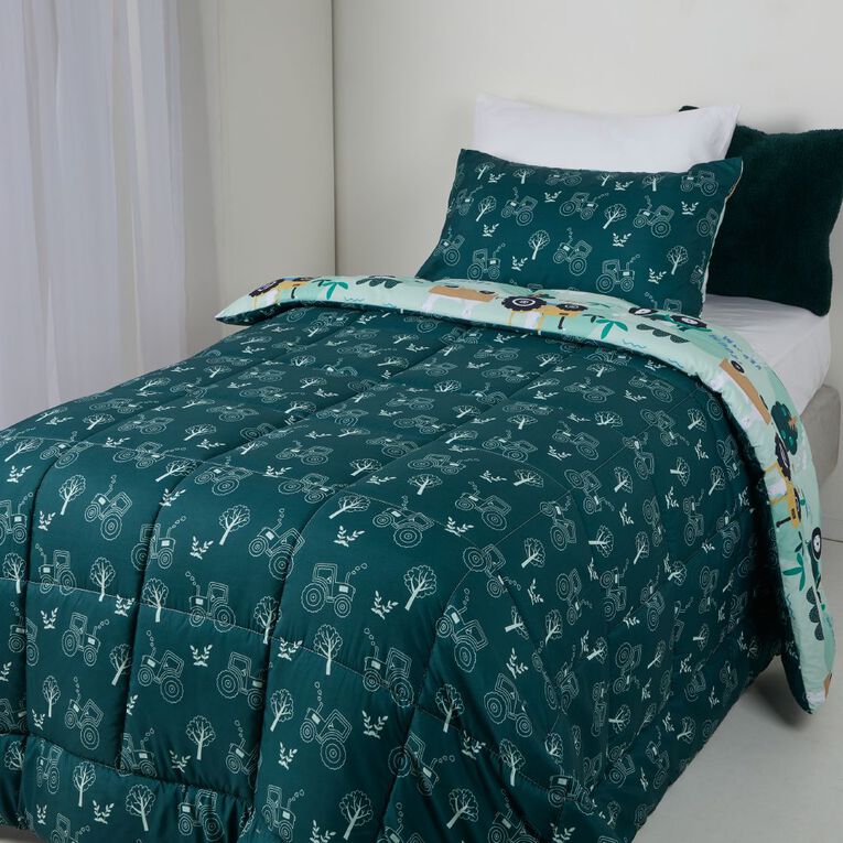 Living & Co Comforter Llama Farmer Multi-Coloured King Single, , hi-res