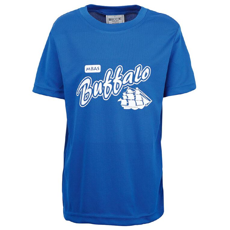 Schooltex Mercury Bay Area School House Tee with Screenprint, Royal, hi-res