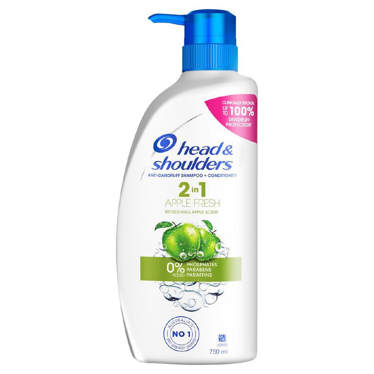 Head & Shoulders Apple Fresh 2 In 1 750ml, , hi-res