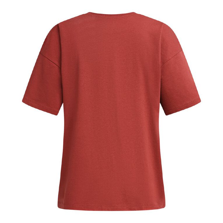 H&H Women's Short Sleeve Boyfriend Graphic Tee, Pink Dark, hi-res