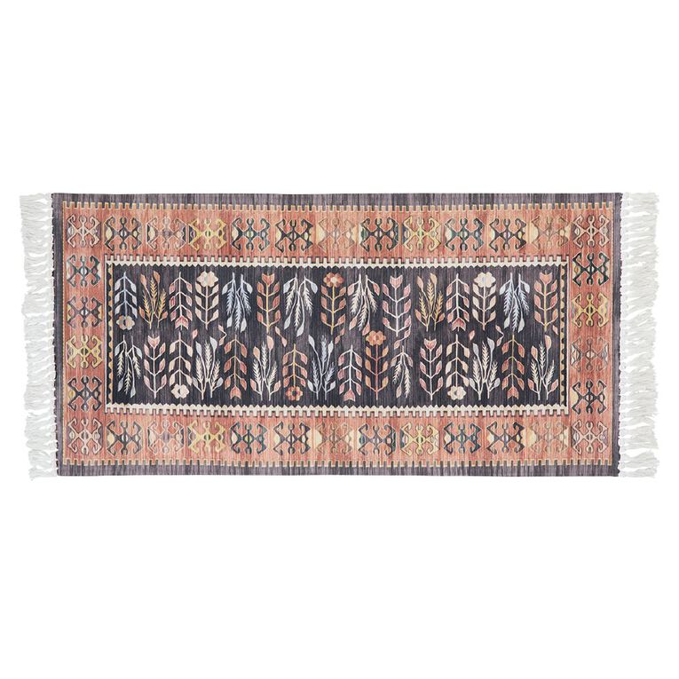 Living & Co Printed Rug Aztec 140 x 70 cm 70 x 140cm, , hi-res