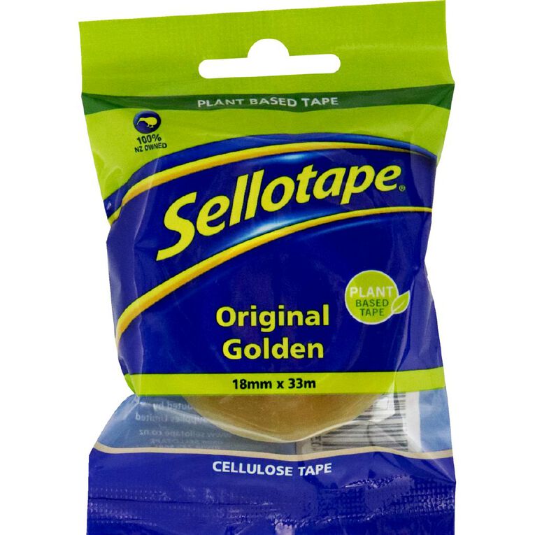 Sellotape Cellulose Tape 18mm x 33m Clear, , hi-res