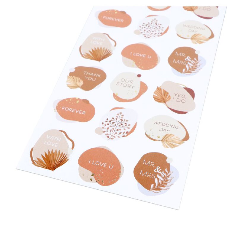 Uniti Wedding Paper Stickers 1 Sheet, , hi-res