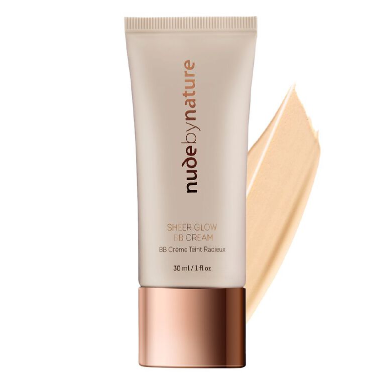 Nude By Nature Sheer Glow Bb Cream 01 Porcelain 30ml, , hi-res