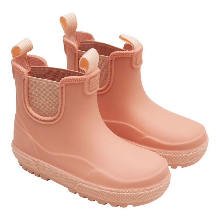 Young Original Junior Kids' PVC Ankle Gumboots, Pink Light, hi-res