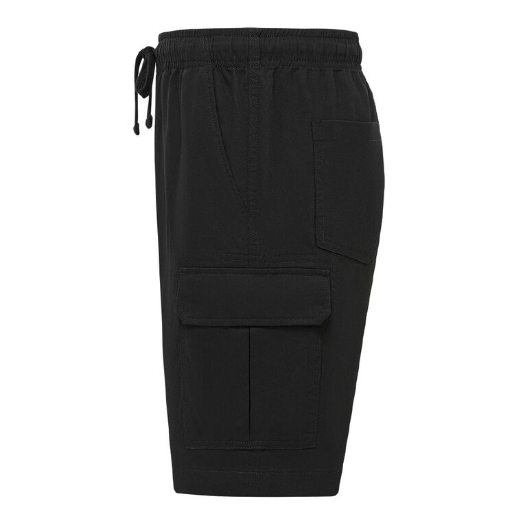 H&H Men's Cargo Shorts, Black, hi-res