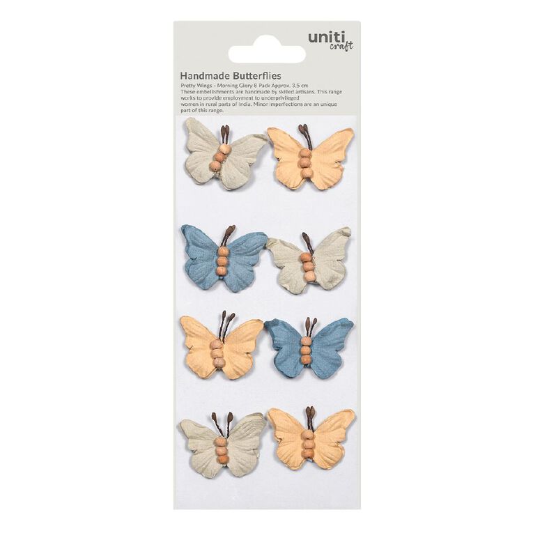 Uniti Craft Handmade Flowers Pretty Wings Morning Glory 8 Piece, , hi-res