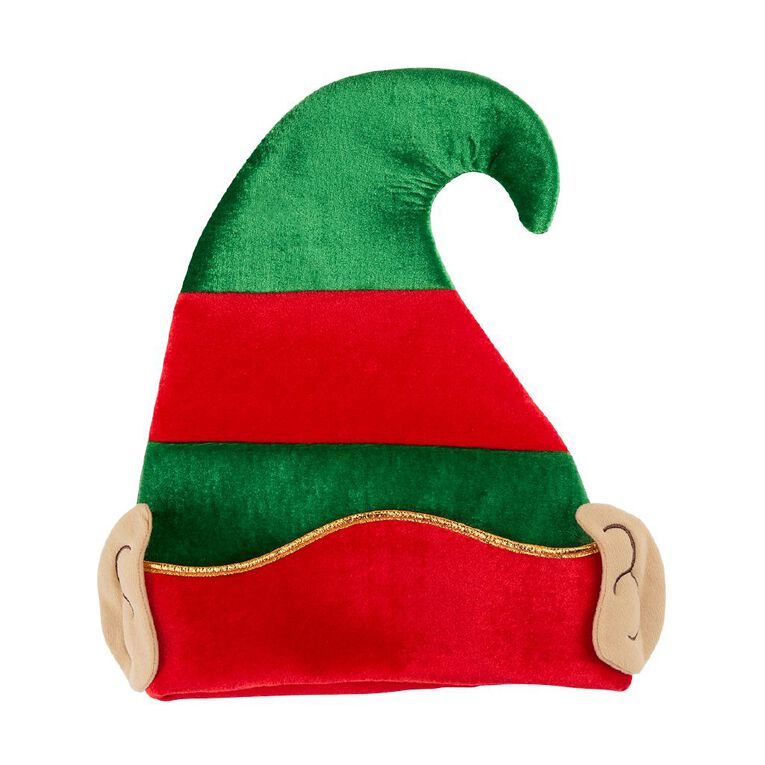 Wonderland Novelty Santa/Elf Hat 30cm Assorted, , hi-res