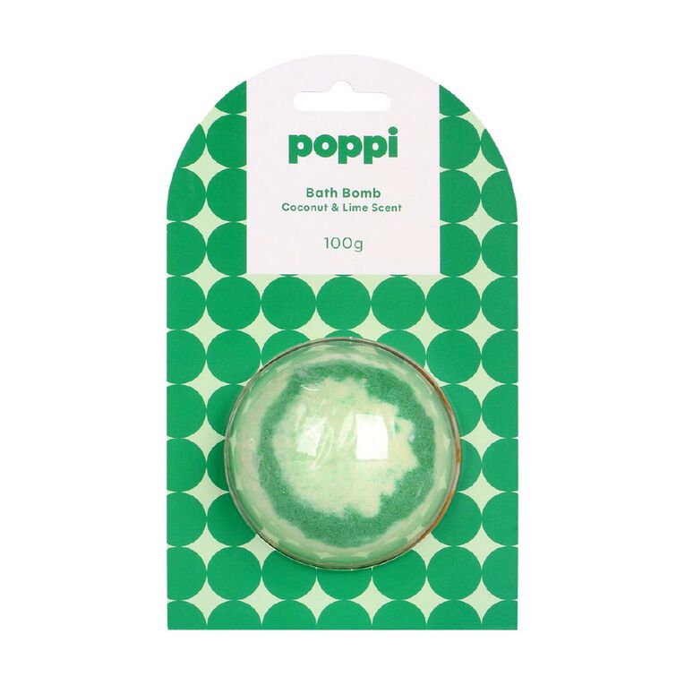 Poppi Bath Bomb Coconut And Lime 100g 100g, , hi-res